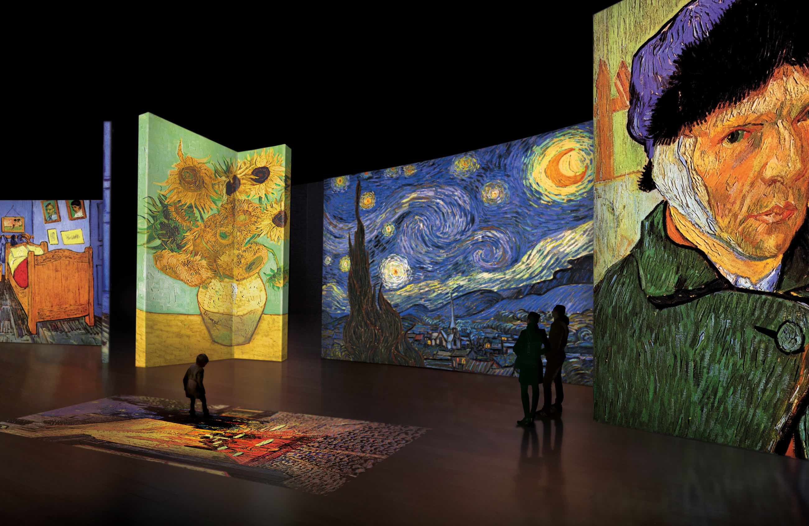 Выставка в лондоне с ожившими картинами. Музей Винсента Ван Гога внутри. Ван Гог. Ожившие полотна (van Gogh Alive). Музей Ван Гога в Амстердаме картины. Музей Ван Гога Нидерланды.