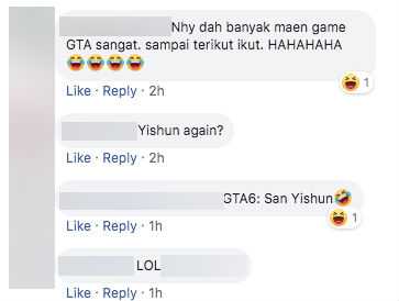 Facebook comments on viral video of car driving off the road in Yishun. 