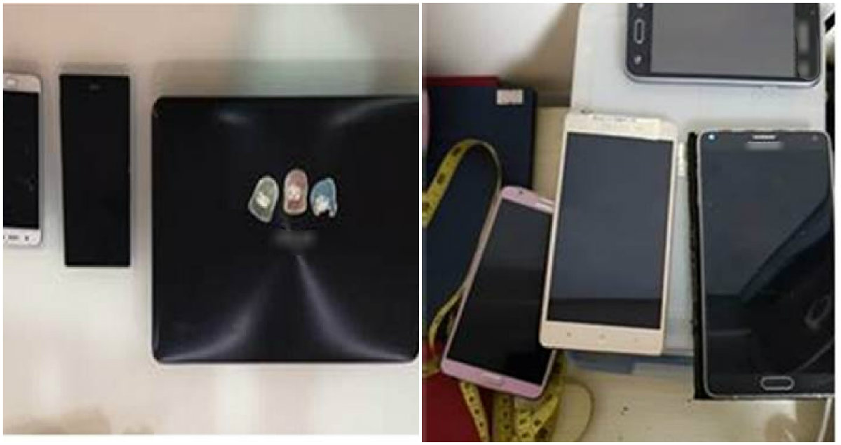 Electronic devices allegedly used in running the SG Nasi Lemak Telegram channel. Images: Singapore Police Force