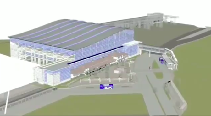 3D drawing detailing expansion plans for Manggarai station. Photo: Twitter/@kemenhub151
