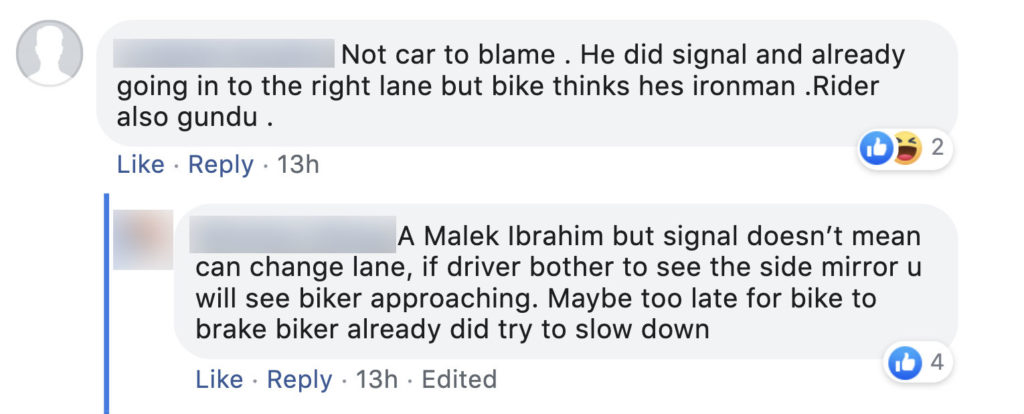 Comment on Oct 2, 2019 road accident.