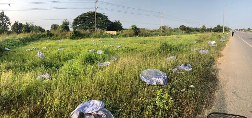 Raining Used Condoms: A field littered with fallen lanterns. Photo: CM108.com
