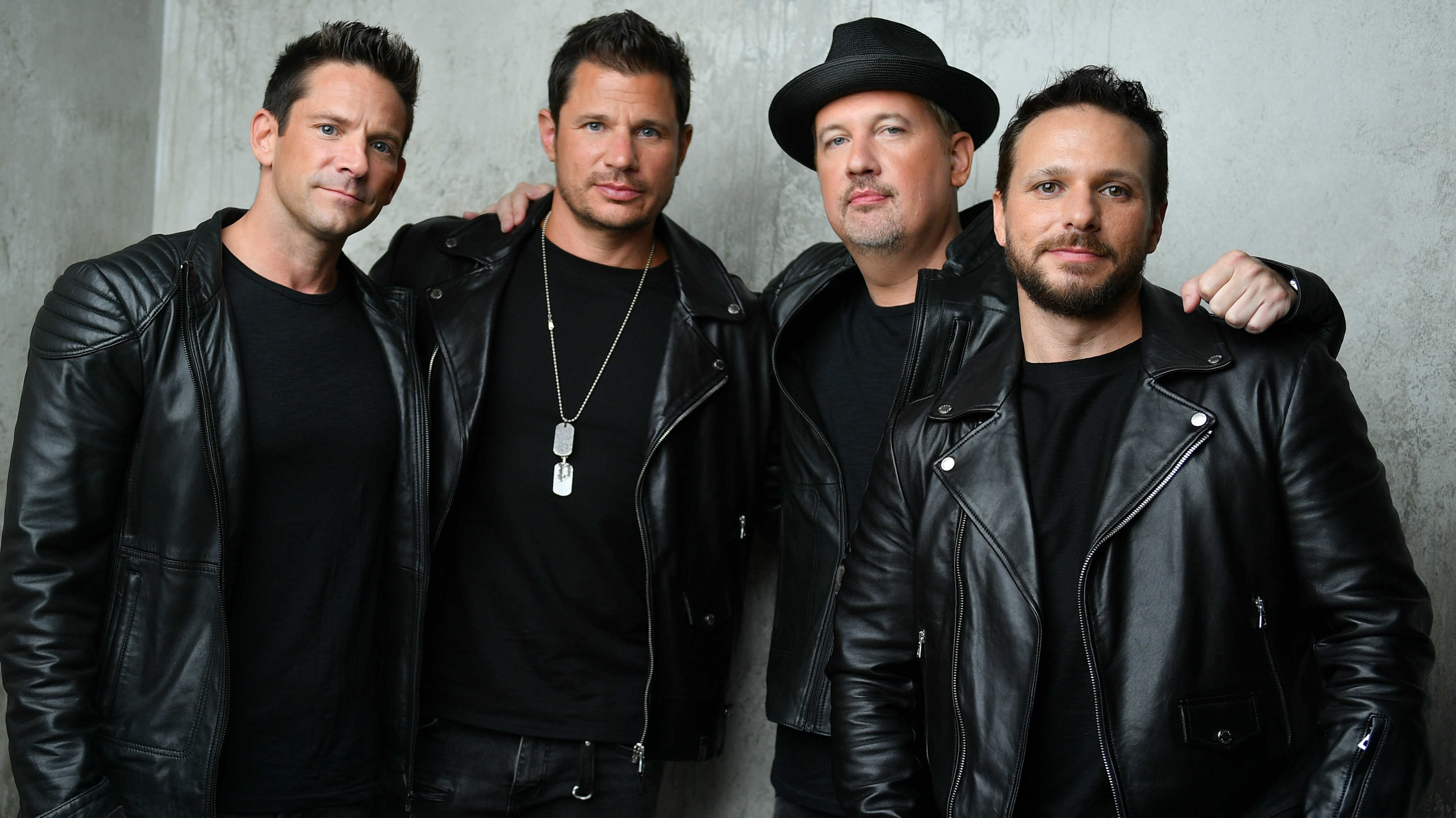 From left, Jeff Timmons, Nick Lachey, Justin Jeffre, Drew Lachey. Photo: LAMC Productions 