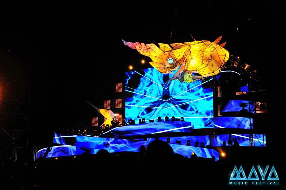 A look at the Maya Music Festival’s naga-themed stage in 2015. Photo: Maya Music Festival / FB