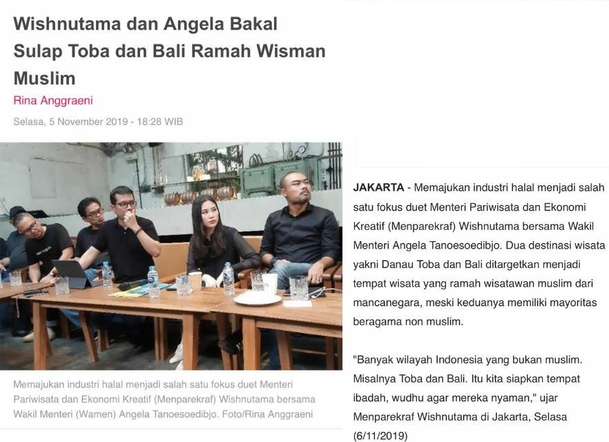 I Never Said That Indonesia S New Tourism Minister Denies