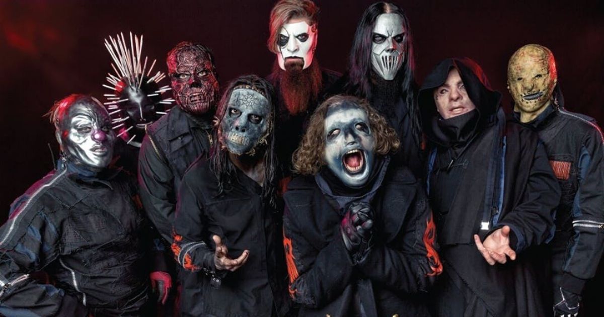 American heavy metal legends Slipknot. Photo: Instagram/@paulharries and @slipknot