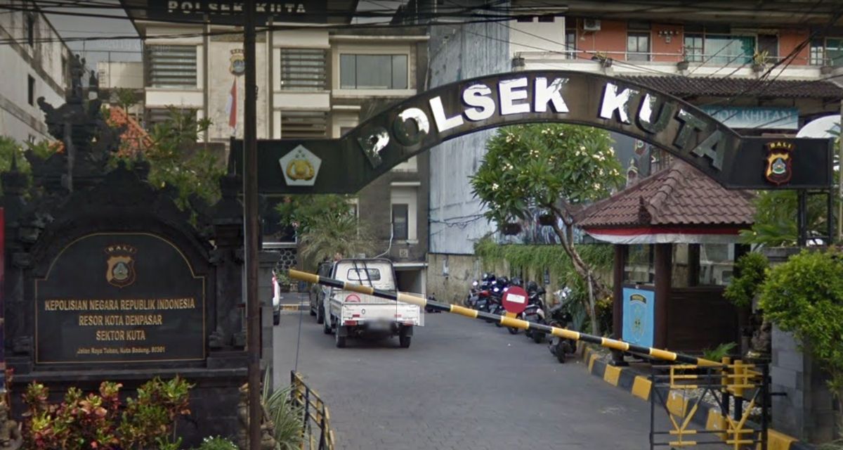 Photo of the Kuta Police station. Photo: Google Maps 
