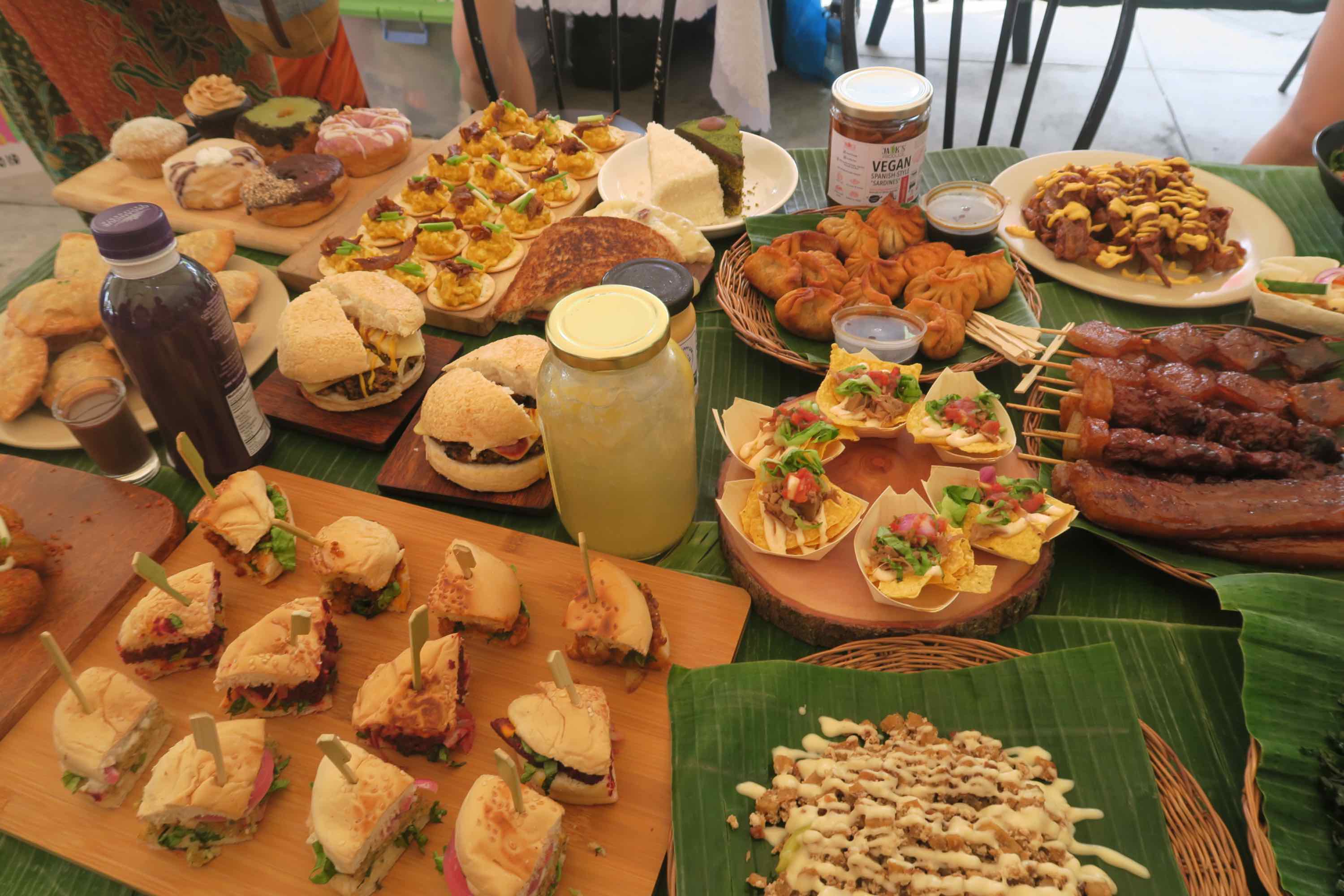 Cross-section of what to expect this weekend, from the Oct. 20 media preview of VegFest 2019 <I></noscript> Photo: Khyne Palumar/ Coconuts Manila </I>