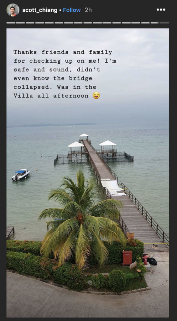 Instagram post by Singaporean Scott Chiang.