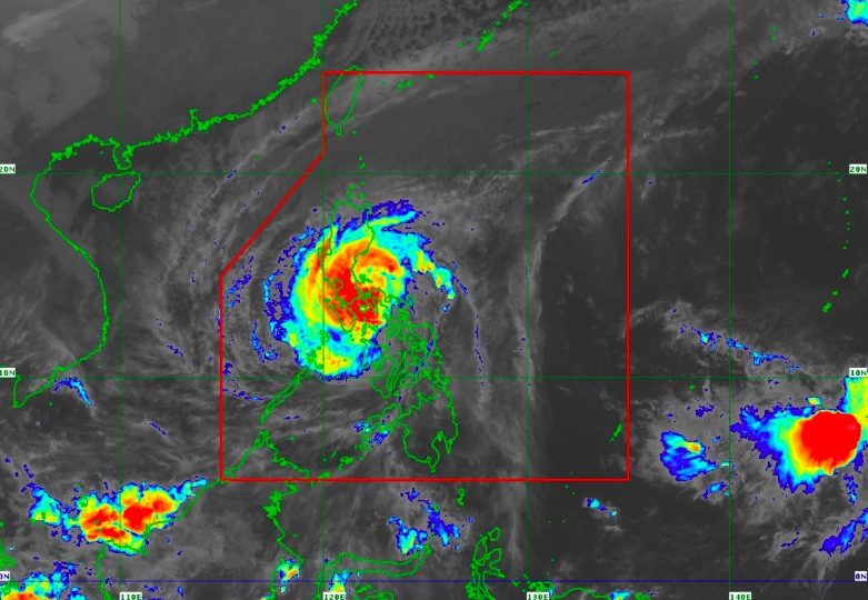 Typhoon Kammuri as it moved towards the Philippines this morning, Dec. 3, 8:30am <I></noscript>Photo: PAGASA / Twitter </I>
