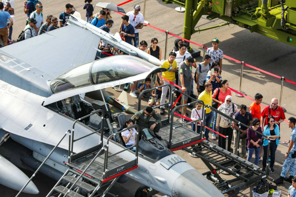 Visitors can get up close and personal with their favorite airplanes, jets, and more. Photo: Official Singapore Airshow / Facebook