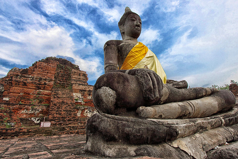 Wat Maha Tat in Ayutthaya province. Photo: Yakuzakorat via Wikimedia Commons
