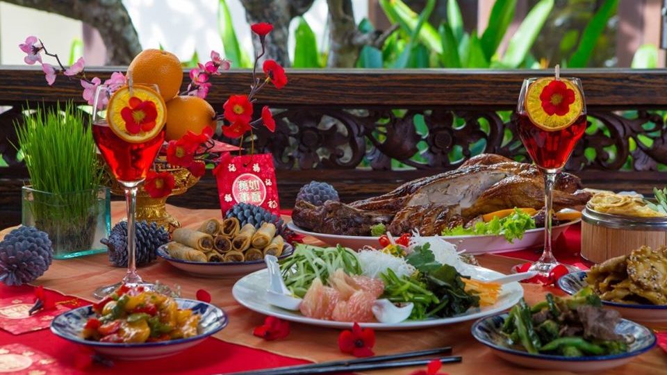 A Lunar New Year feast. Photo: The Seminyak – Beach Resort & Spa / Facebook
