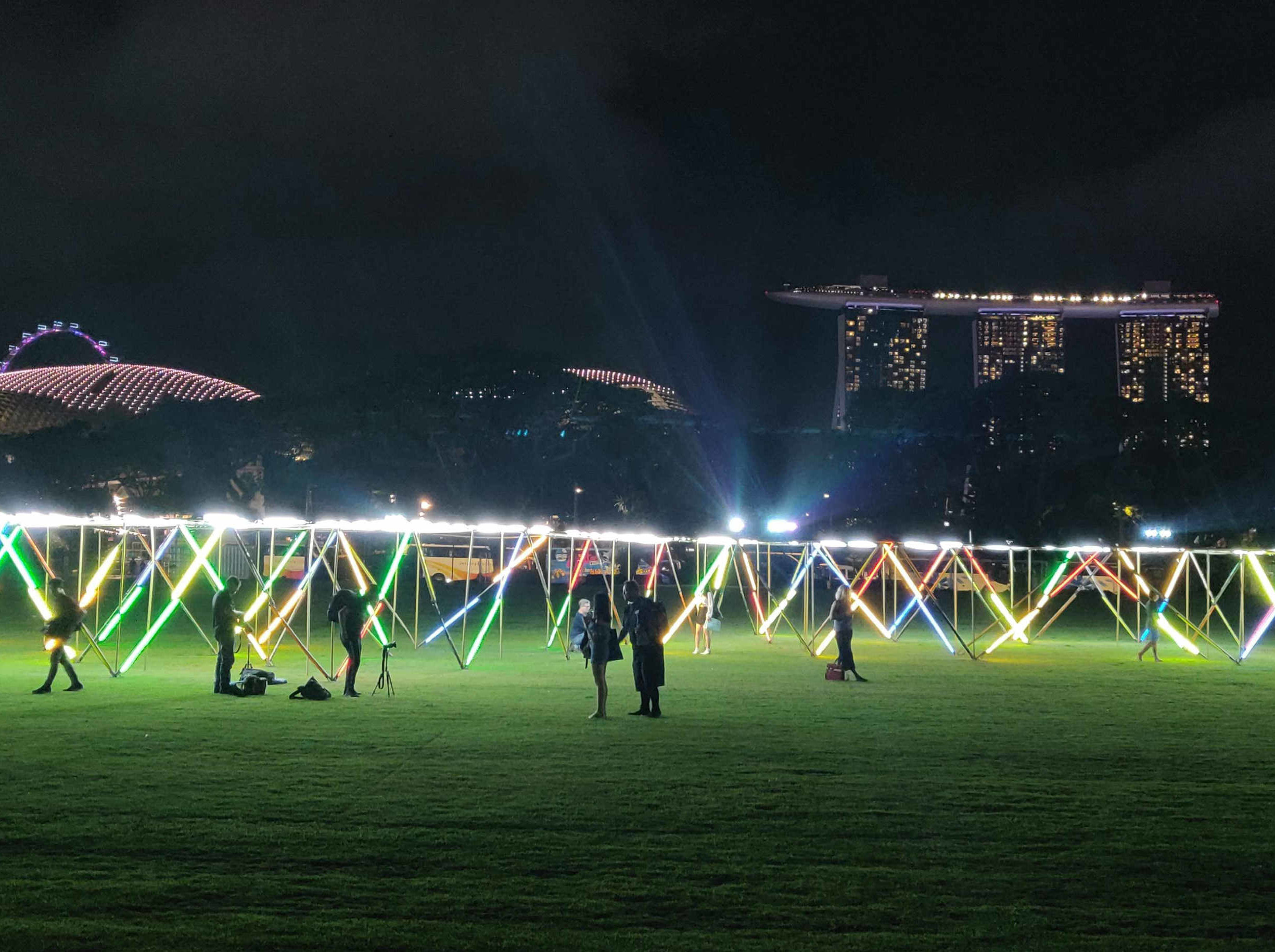An ‘Optical Maze’ at the Padang. Photo: Nafi Wernsing/Coconuts Singapore