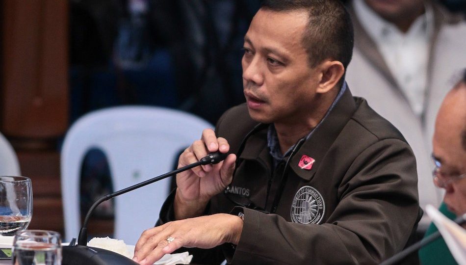 Lawyer Fredric Santos during the Senate hearings in September. Photo: Mike Alquinto/ABS-CBN News