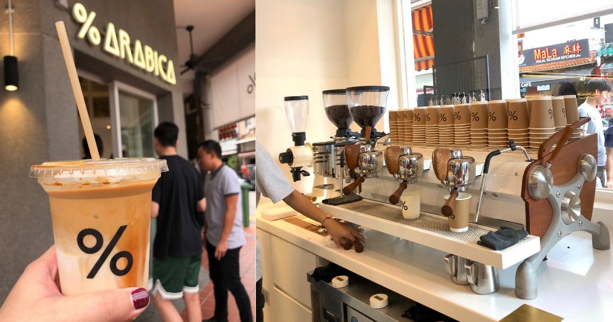 Coffee addicts in Jakarta and Bali will soon get a taste of % Arabica. Shown in picture is % Arabica outlet on Arab Street, Singapore. <em></noscript>Photo by Nadia Vetta Hamid for Coconuts Media</em>