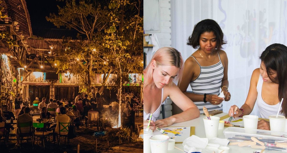 Left: Neverland Canggu. Right: A photo from the first edition of We Create. Photos: Facebook