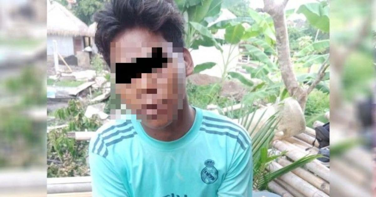 The suspect, identified as 20-year-old Jefrianus Dara Kalli, allegedly stole a smartphone that belonged to a Belarusian tourist in December. Photo: Istimewa via Nusa Bali