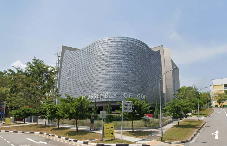 The Grace Assembly of God church on Tanglin Road. Image: Google