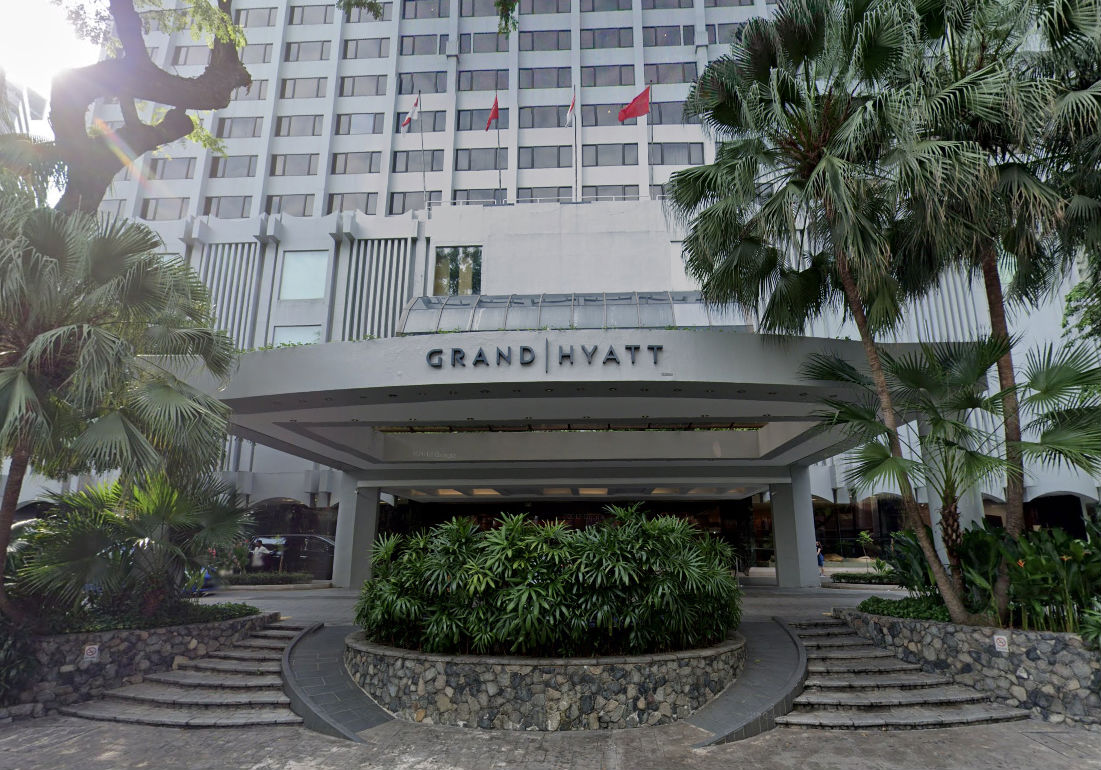 The Grand Hyatt in Singapore. Image: Google