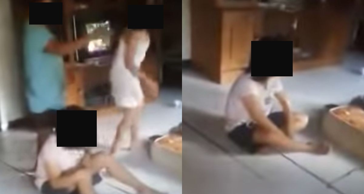 A screenshot from a video of the incident. Screengrabs: Youtube