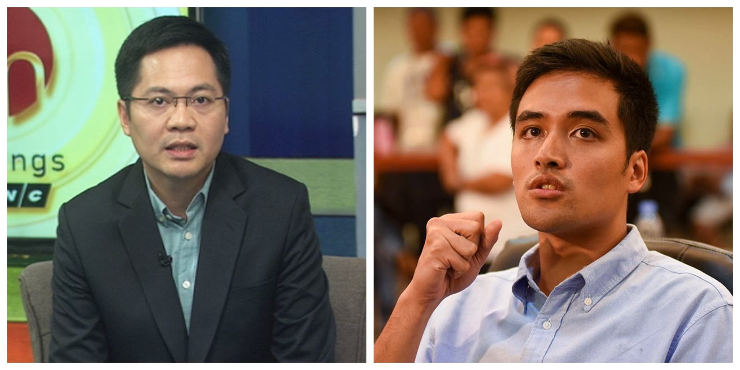 Cabinet Secretary Karlo Nograles and Mayor Vico Sotto. Photo: ABS-CBN News