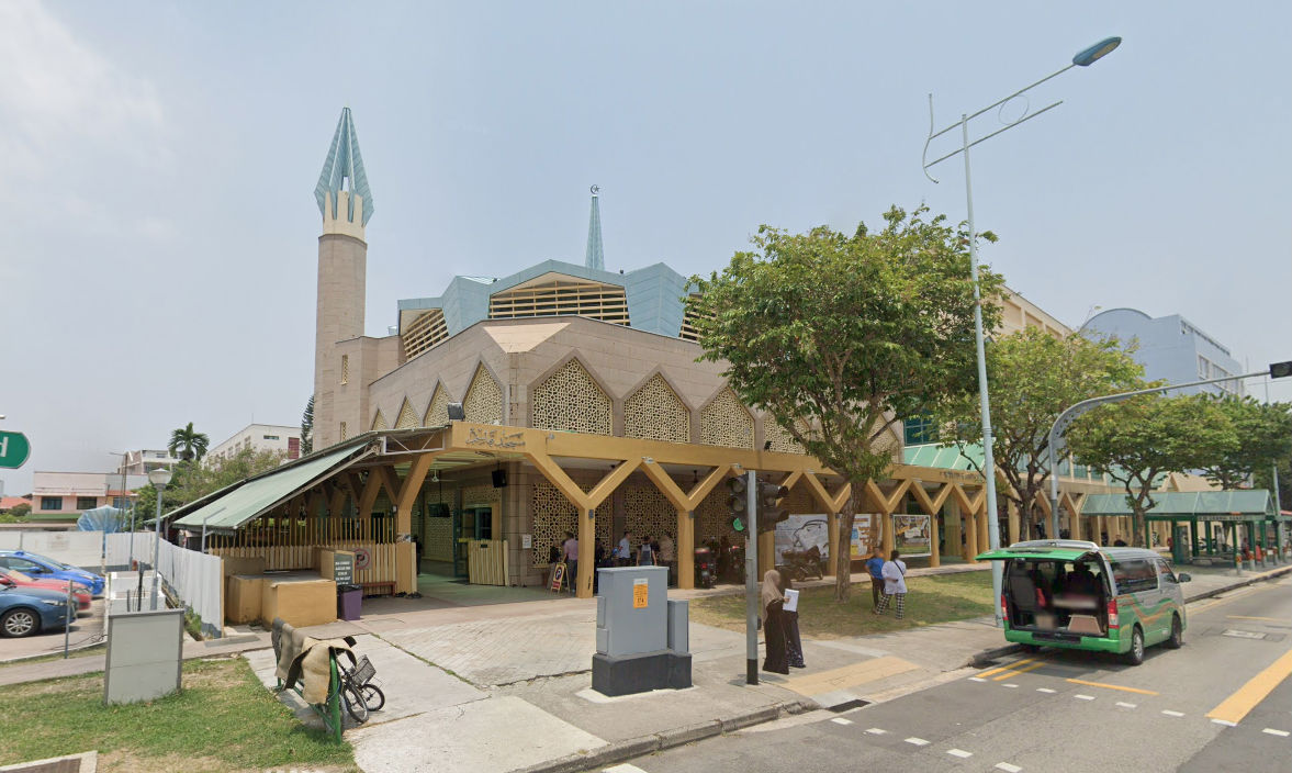 The Masjid Kassim on Changi Road, one of the mosques visited by an infected Muslim missionary. Image: Google
