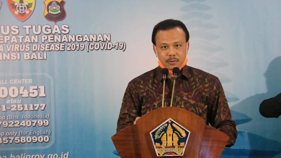 Dewa Made Indra, regional secretary of the Bali administration and head of Bali’s COVID-19 task force. Photo: Bali Provincial Government
