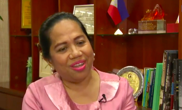 Philippine Ambassador to Lebanon Bernardita Catalla <i></noscript>Photo Screengrab via RTVMalacañang  / YouTube</i>