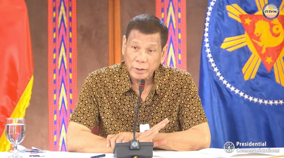President Rodrigo Duterte. Screenshot from Radio Television Malacañang’s video