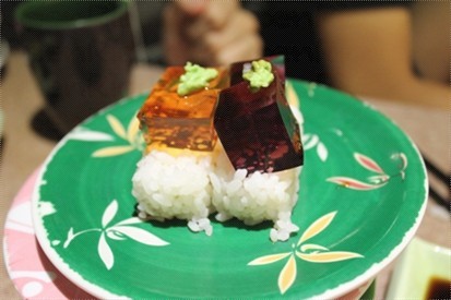 Wasabi jello sushi. Photo: Encyclopedia of Virtual Communities of Hong Kong