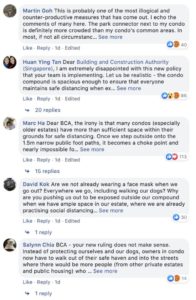 Criticism posted to the BCA Facebook page. 