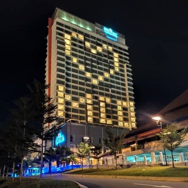 The first message lit up by Hotel Tenera, Bangi. Photo: Instagram / Hotel Tenera Bangi