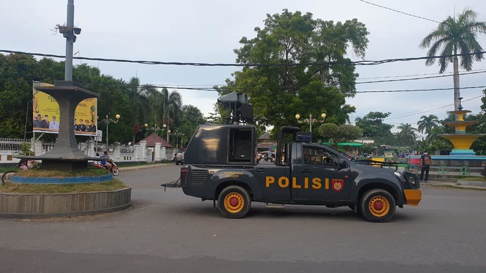 Police vehicle in the city of Bima, West Nusa Tenggara. Photo: Bima City Police