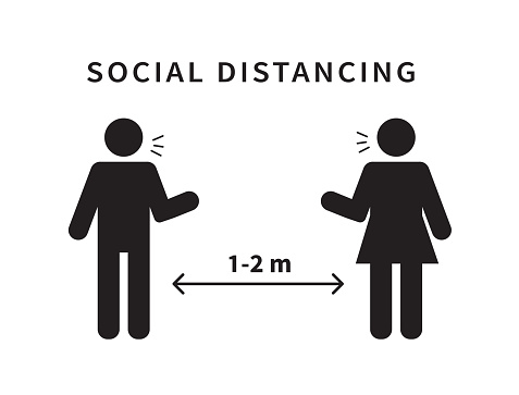 Practice social distancing even at open houses. Photo: iStock