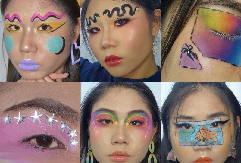 A collection of @minghui.psd’s varied makeup looks. Photo: Lee Ming Hui / Instagram
