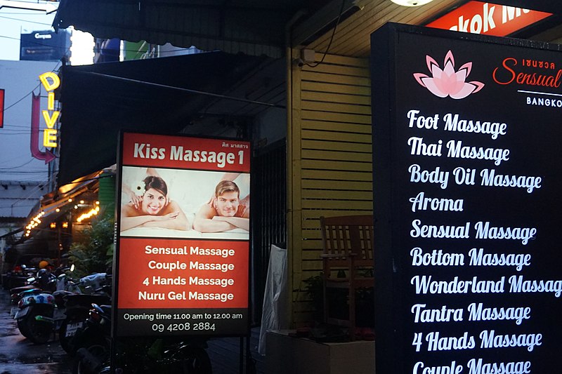 A file photo of Kiss Massage located on Soi Sukhumvit 22 in Bangkok. Photo: Blemished Paradise / Wikimedia Commons