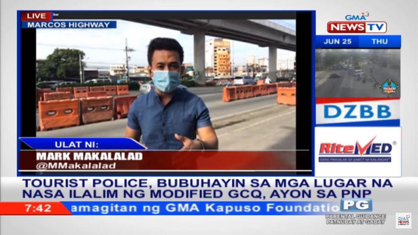 GMA reporter Mark Makalalad. Photo: Makalalad/FB