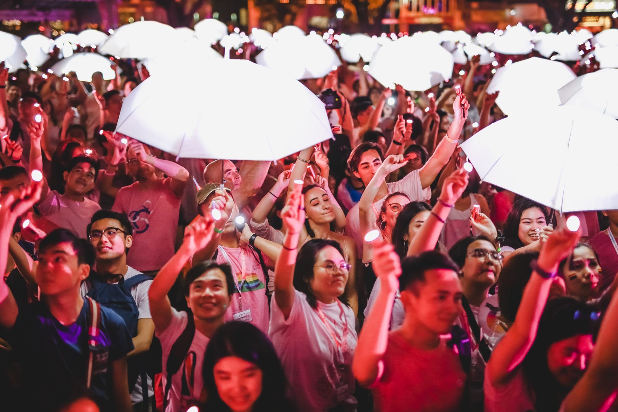 A crowd at Pink Dot 2019. Image: Pink Dot SG/Facebook

