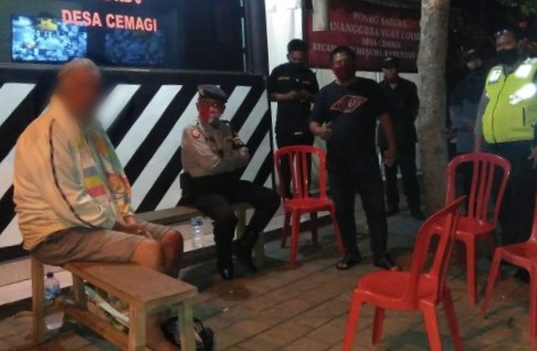 The man, identified by his initials MW, reportedly arrived in Indonesia on March 6. Photo: Istimewa via Kumparan