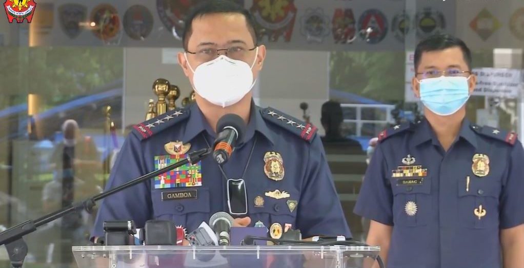 PNP Chief General Archie Gamboa. Screenshot from Philippine National Police’s video