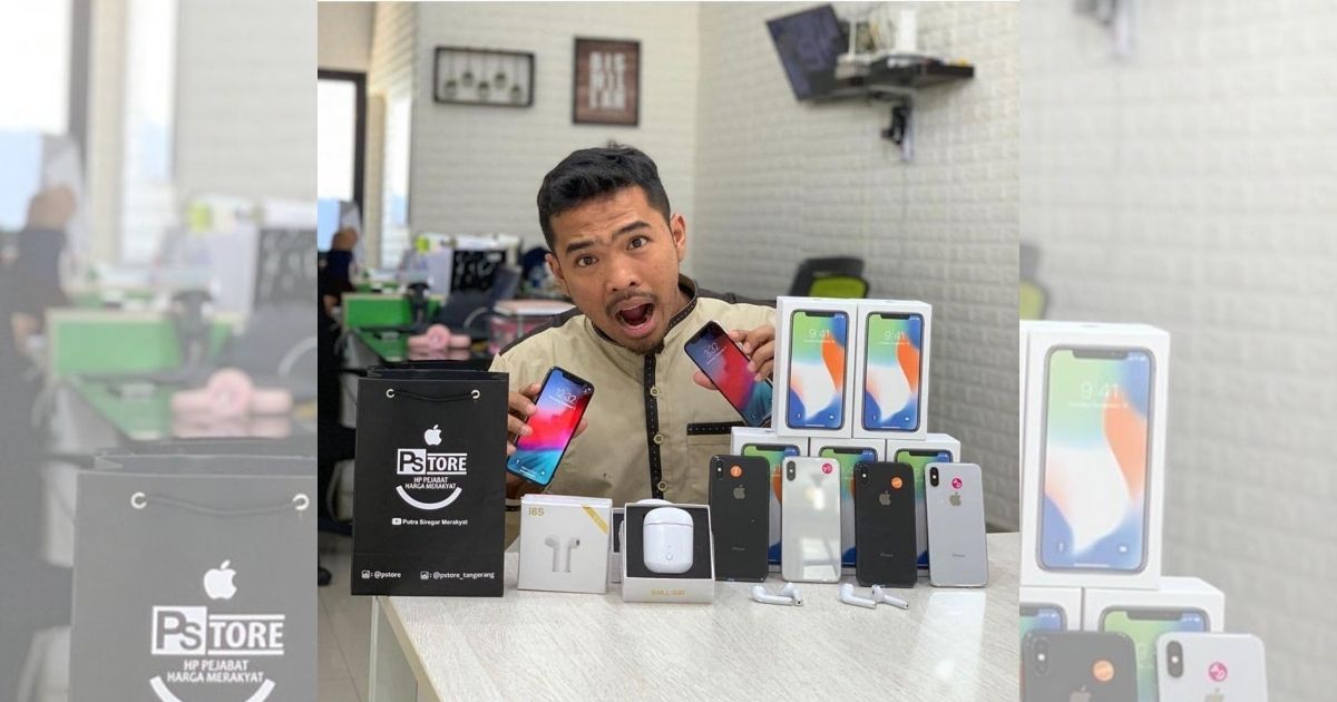 Putra Siregar, a businessman from Batam who owns popular cell phone store chain PS Store, has been charged for allegedly selling iPhones obtained from the black market and has been placed under city arrest. Photo: Instagram/putrasiregarr17