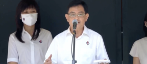 Heng Swee Keat during his speech on Nomination Day. Photo: CNA/YouTube