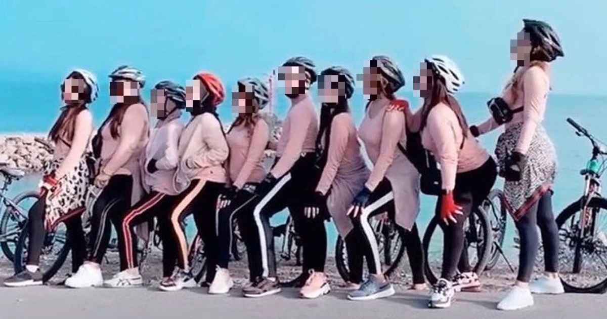 A group consisting of at least 10 female cyclists in Aceh is causing a public stir in the conservative province after photos and videos of them wearing tight-fitting clothes circulated widely on the internet. Their uniform of pink long sleeve t-shirts has been dubbed as “revealing” and “sexy” by local media outlets, and most of the ladies reportedly did not wear the hijab. Photo: Instagram