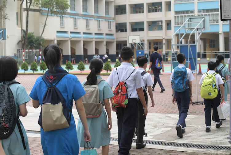 Hong Kong secondary schools students will need three Covid-19 jabs to attend full-day classes from November. Photo: Hong Kong’s Information Services Department