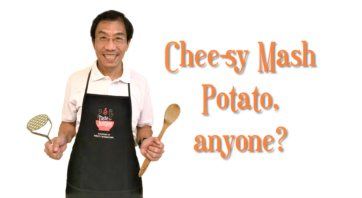 Promotional banner for SDP’s Chee Soon Chee-sy mash potatoes. Photo: Yoursdp.org
