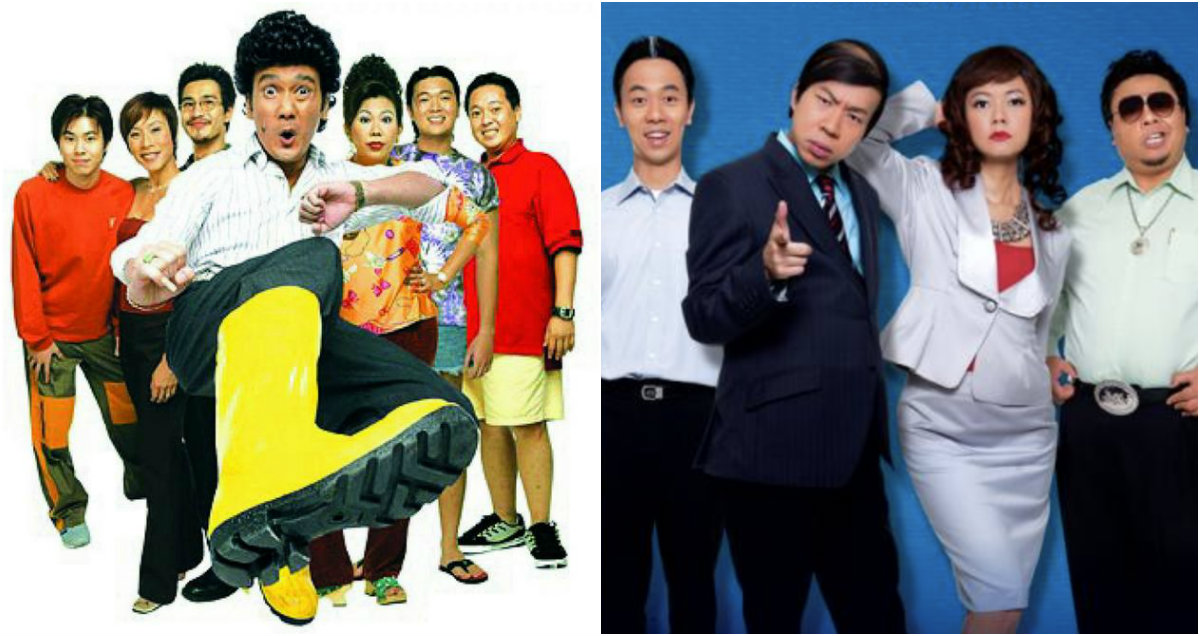 At left, the casts of Phua Chu Kang Pte Ltd and The Noose, at right. Photos: IMDb
