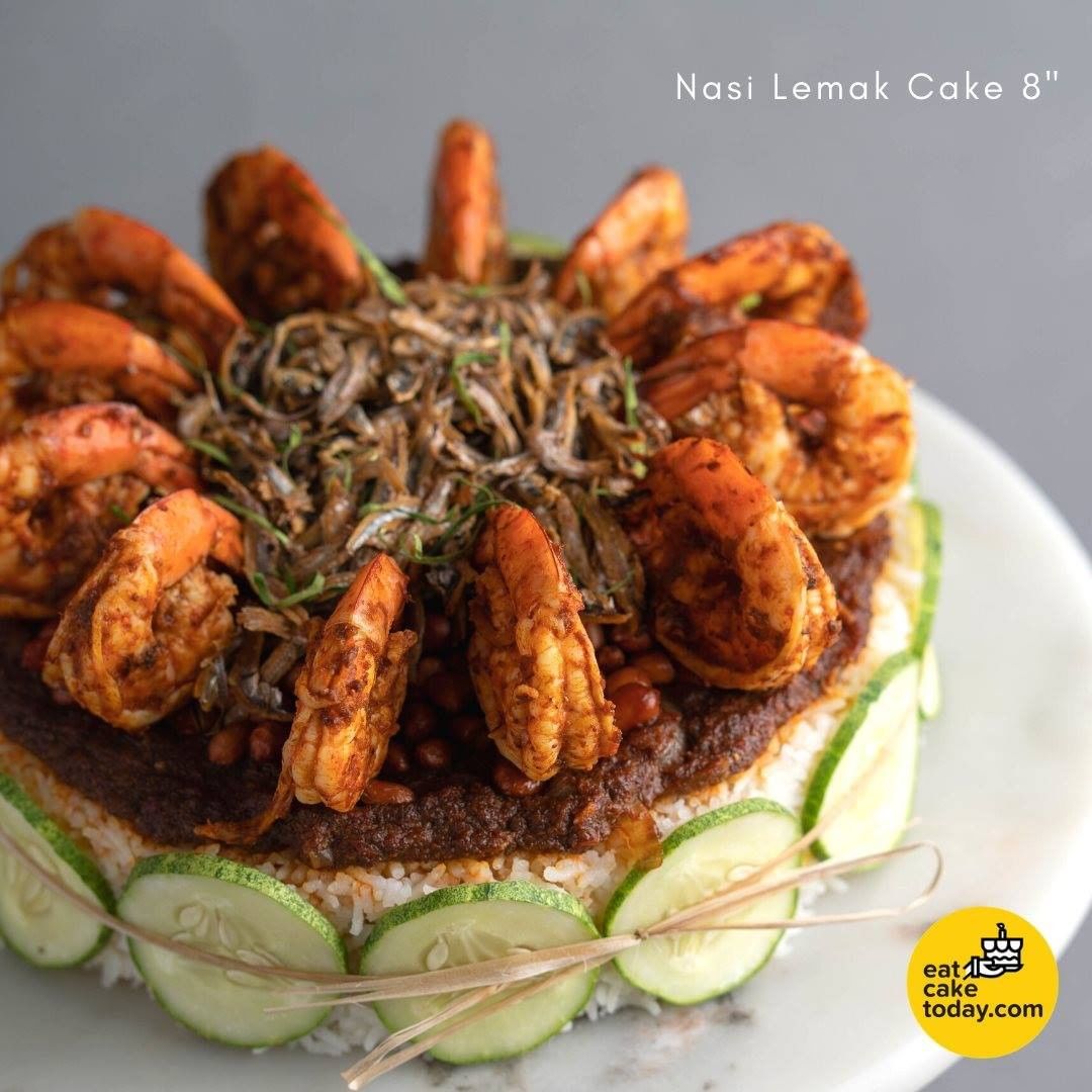 Nasi lemak… but make it cake. Photo: Eat Cake Today /Instagram
