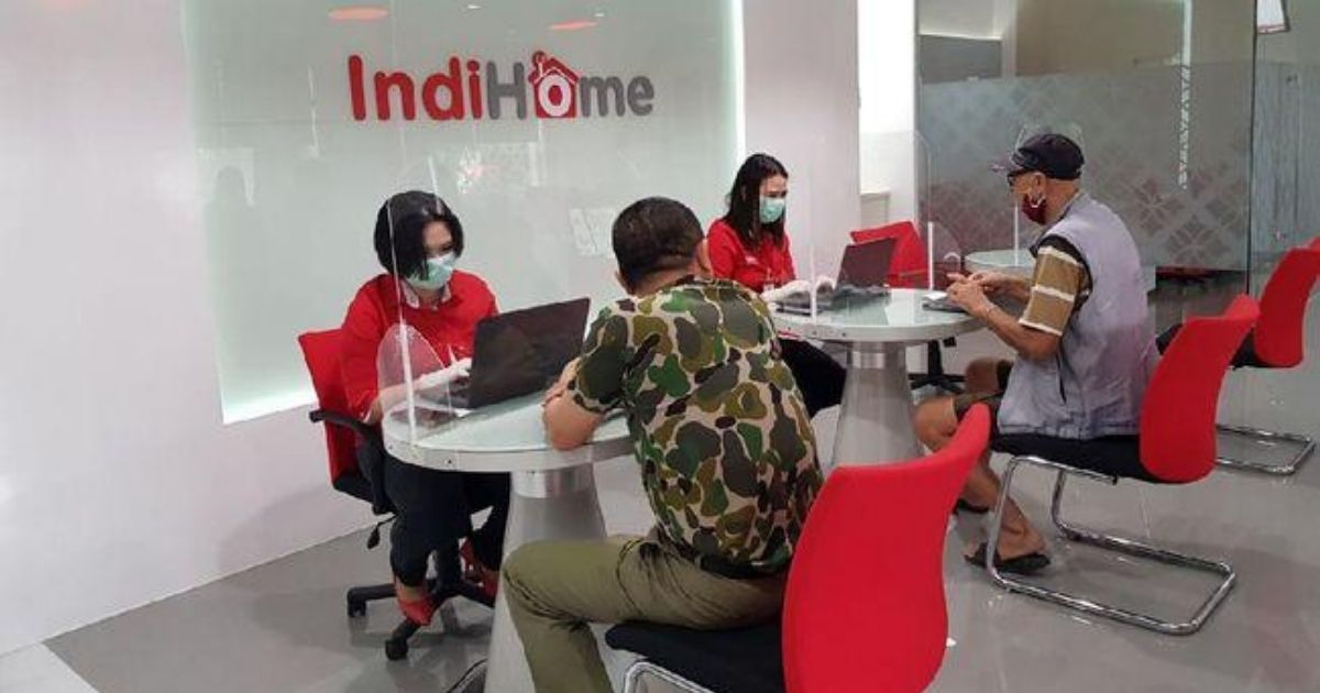 Indihome’s customer service counters. Photo: Telkom