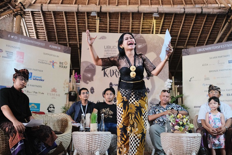 A scene taken from one of the sessions at the 2019 Ubud Writers & Readers Festival. Photo: Anggara Mahendra/UWRF